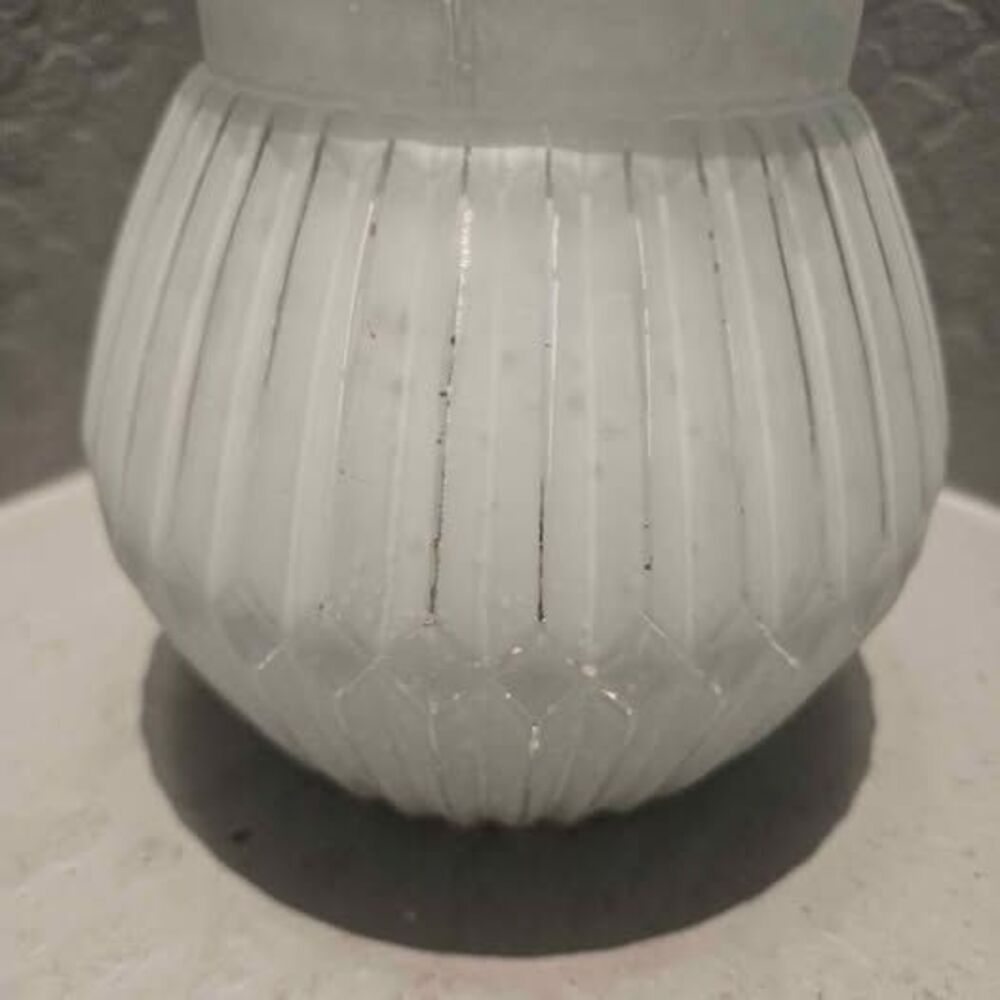 Frosted Mercury Glass Vase or  Votive 6" x 4"